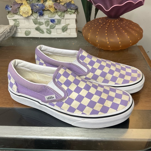 VANS WOMENS CLASSIC SLIP ON SNEAKERS SZ 7 - Picture 1 of 7